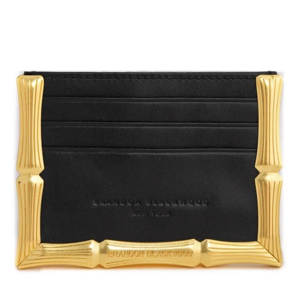 Brandon Blackwood bamboo b card holder